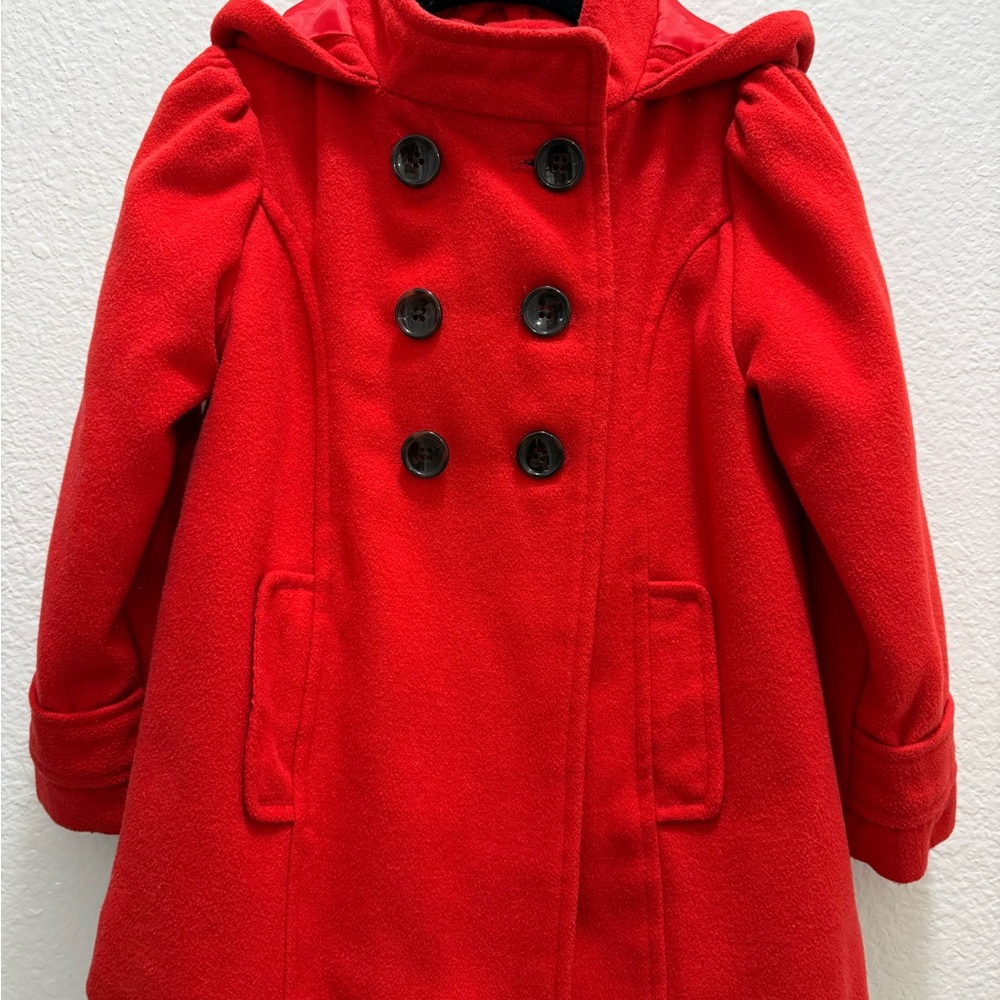 Classic Red Girls Coat